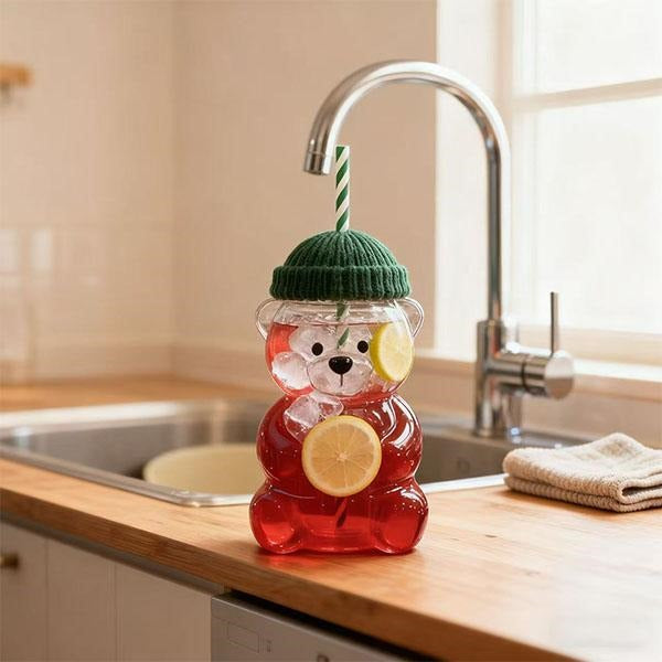 Glass Bear Cup